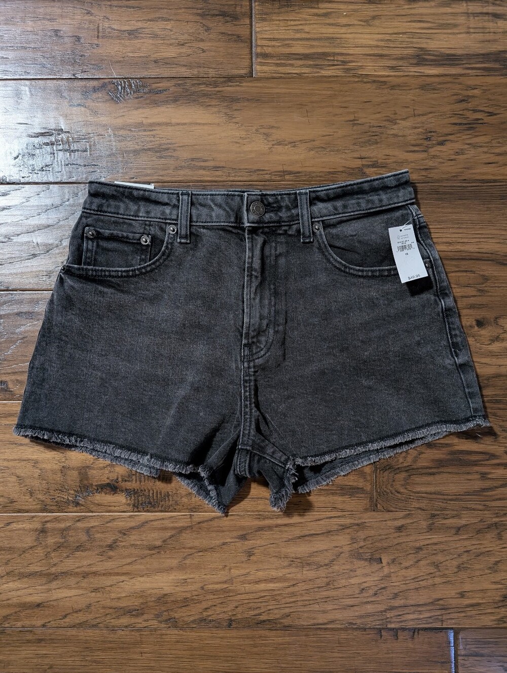 New Gap Teen denim jean shorts black wash size XXL